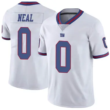 Men's Nike New York Giants Evan Neal Color Rush Jersey - White Limited