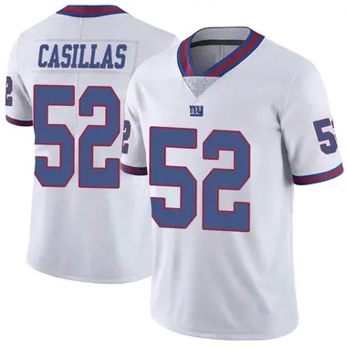 Men's Nike New York Giants Jonathan Casillas Color Rush Jersey - White Limited