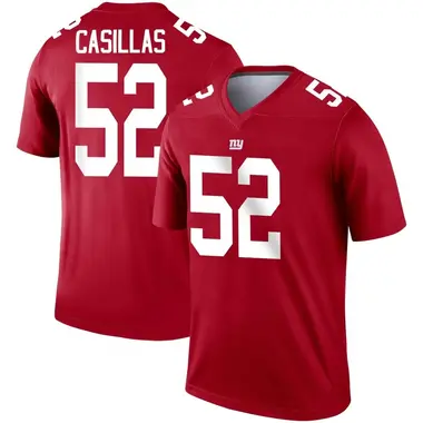 Men's Nike New York Giants Jonathan Casillas Inverted Jersey - Red Legend