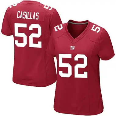 Women's Nike New York Giants Jonathan Casillas Alternate Jersey - Red Game