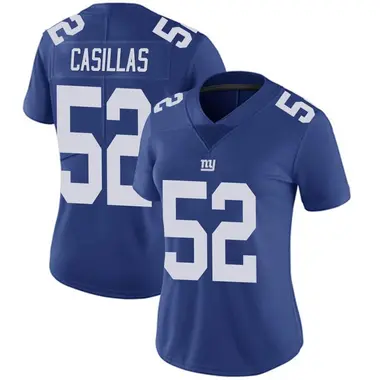 Women's Nike New York Giants Jonathan Casillas Team Color Vapor Untouchable Jersey - Royal Limited